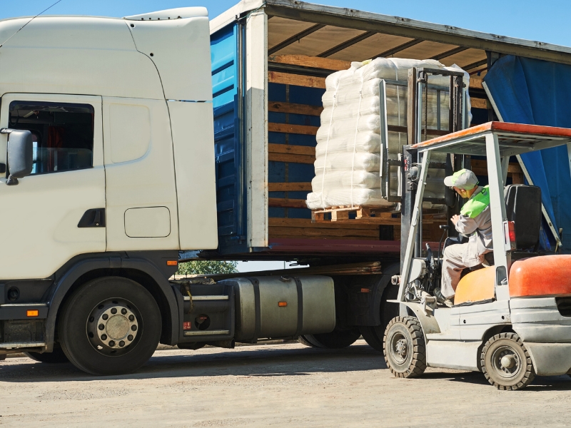 transporte de alimentos secos
