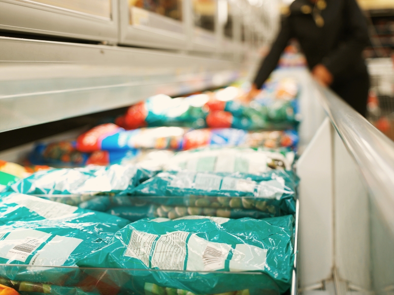 armazenamento alimentos congelados e segurança