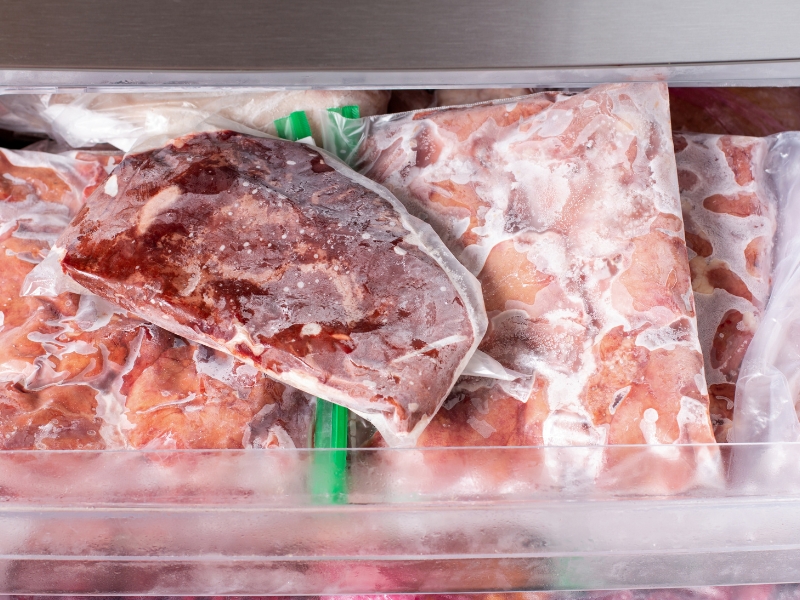 temperatura de transporte de alimentos congelados